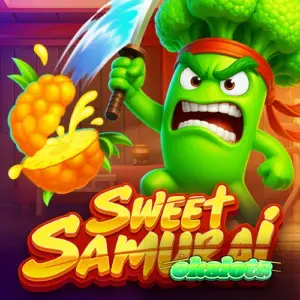 Interface do jogo Sweet Samurai com o personagem Broccoli Samurai